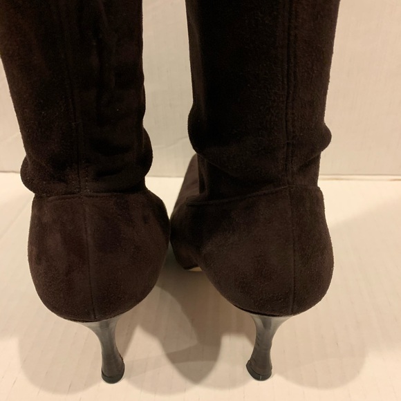Manolo Blahnik suede brown boots size 36 euro - Picture 7 of 8